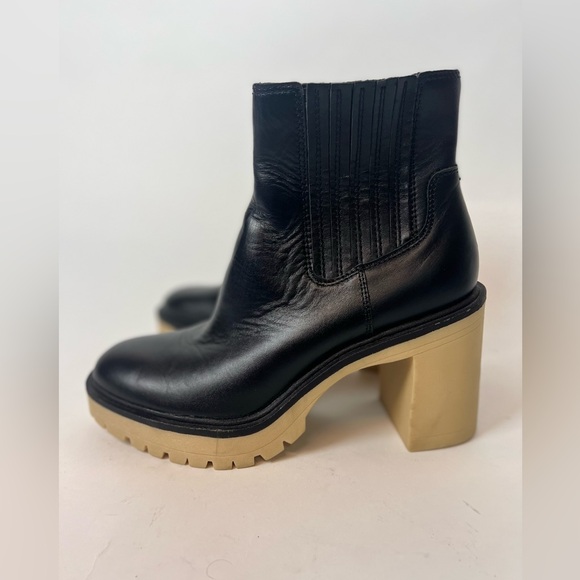 Dolce Vita Caster H2O Booties in Black Leather Anthropologie - Picture 4 of 14